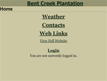 Tablet Screenshot of bentcreek.org